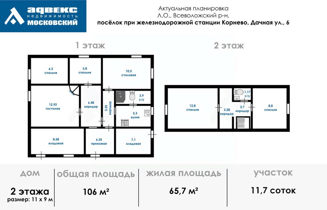 Продажа дома пос. При железнодорожной станции Корнево, улица Дачная,  д. 6