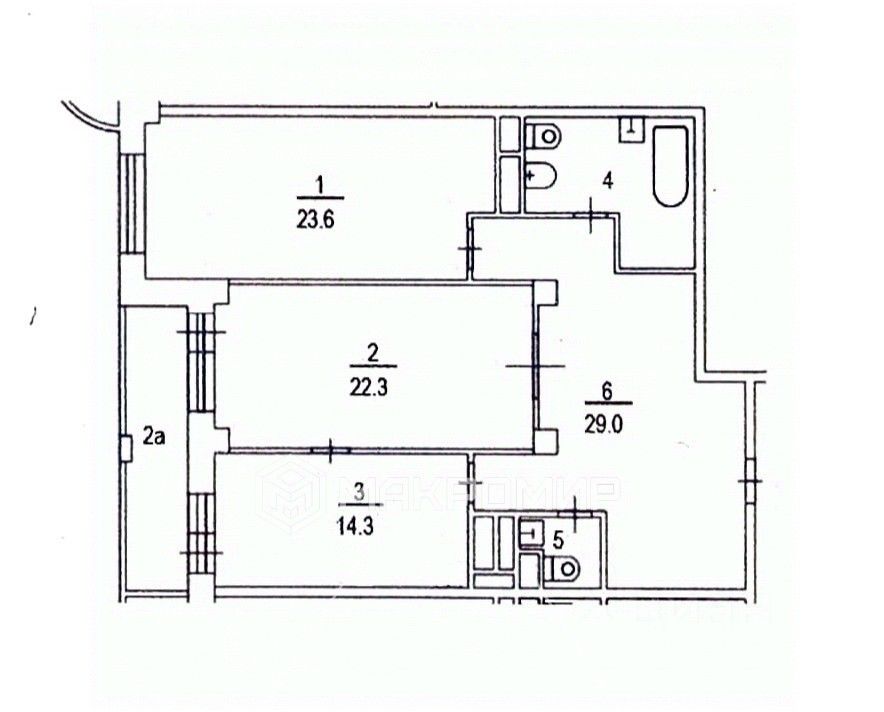 Продажа 3-комн квартиры на вторичном рынке Борисовская улица, 1