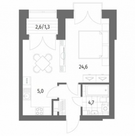 Продажа 1-комн квартиры на вторичном рынке улица Академика Константинова,  д. 1 к1 с1