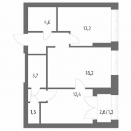 Продажа 2-комн квартиры на вторичном рынке улица Академика Константинова,  д. 1 к1 с1