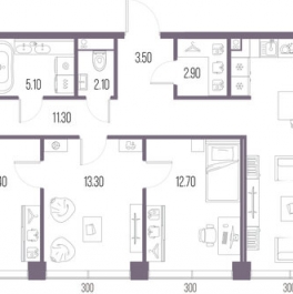 Продажа 4-комн квартиры в новостройке Ленинградское ш,  д. 65 с10