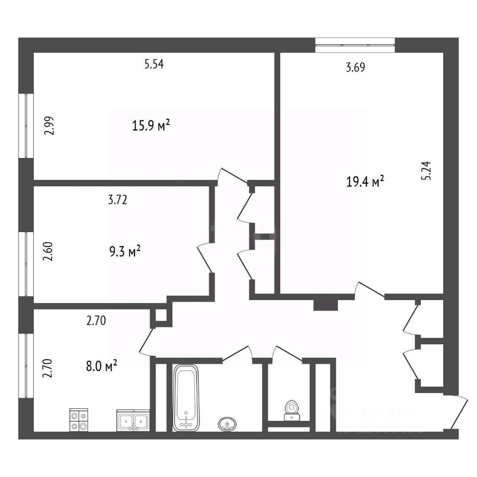 Продажа 3-комн квартиры на вторичном рынке Николоямский переулок, 2