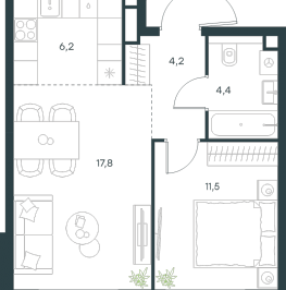 Продажа 1-комн квартиры в новостройке Москва г., Озерная ул., к. 9 Продажа 1-комн квартиры в новостройке Москва г., Озерная ул., к. 9