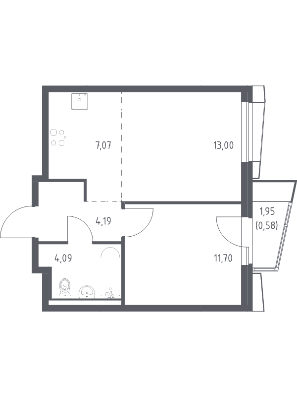 Продажа 1-комн квартиры в новостройке Балашиха г., Балашихинское ш.,  к. 4