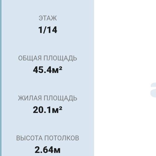 1-комн квартира проспект Авиаконструкторов, 44К2