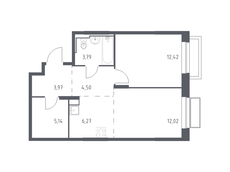Продажа 1-комн квартиры в новостройке Мытищи г., Трудовая ул.,  к. 3