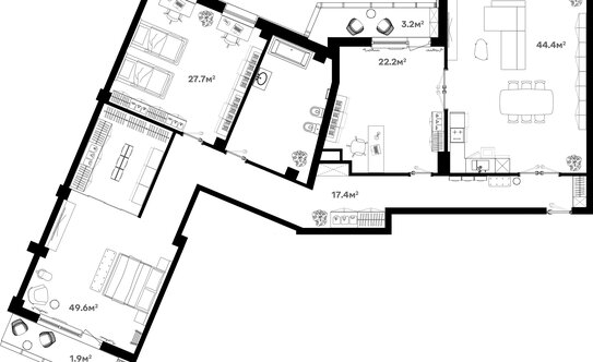 Продажа 4-комн квартиры на вторичном рынке Сиреневый, Советская улица,  д. 60