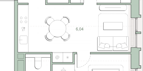 2-комн квартира Москва г., Ивана Франко ул.,  к. 4.2