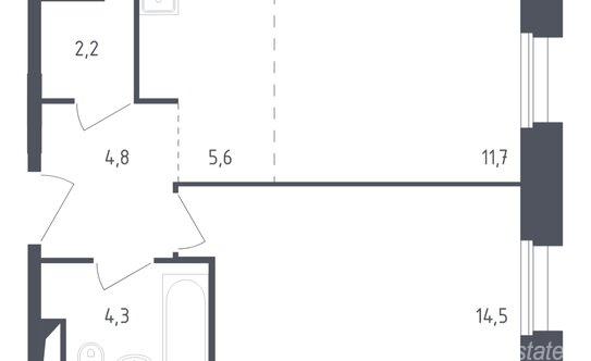 Продажа 1-комн квартиры на вторичном рынке Одинцовский городской округ, Луговая улица,  д. 6 к1