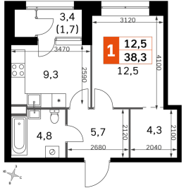 Продажа 1-комн квартиры в новостройке Москва г., Строительный проезд, к. 3 Продажа 1-комн квартиры в новостройке Москва г., Строительный проезд, к. 3