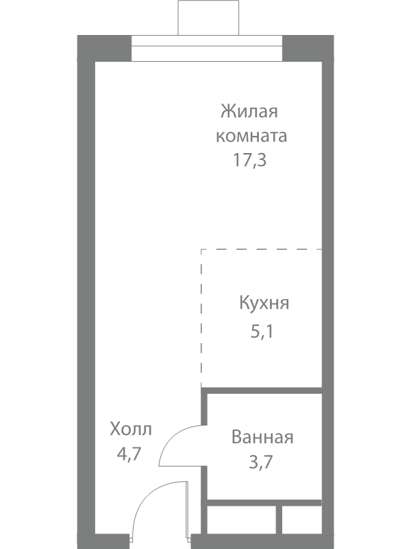 Продажа студии Москва г., Сколковское ш.,  к. 4
