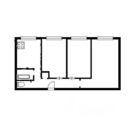 Продажа 3-комн квартиры на вторичном рынке Светлановский пр-кт,  д. 52