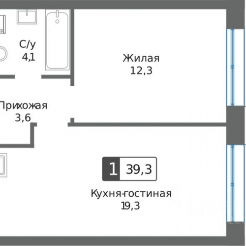 1-комн квартира Красногорск, ул Черневская,  д. 68