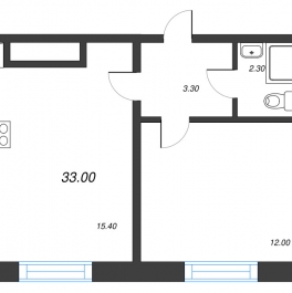 Продажа 1-комн квартиры в новостройке Ковалево п., Поперечная ул.,  к. 15