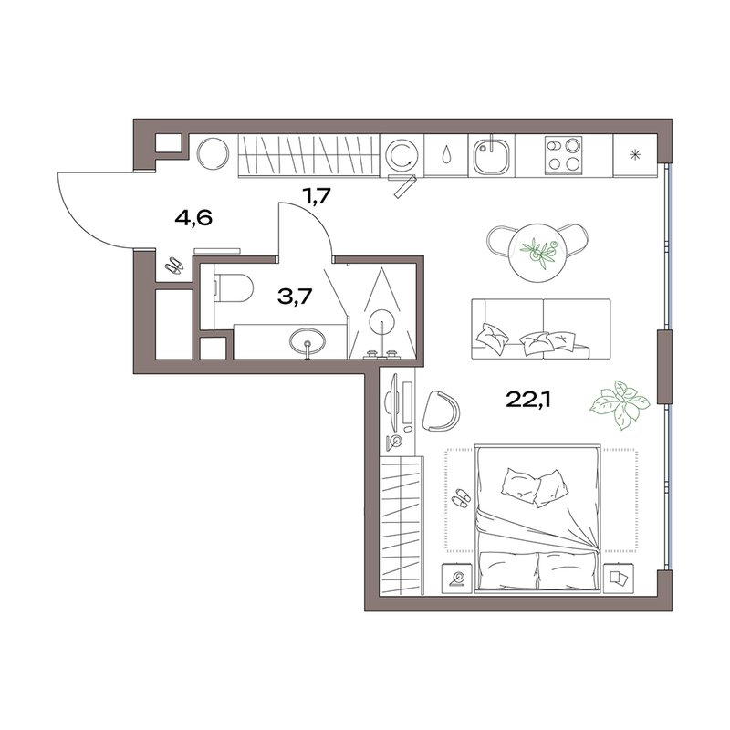 Продажа студии Москва г., Дубнинская ул.,  к. 14