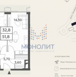 Продажа 1-комн квартиры на вторичном рынке проспект Генерала Дорохова,  д. вл1 к2