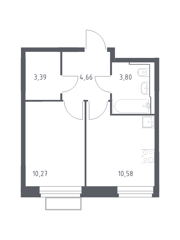 Продажа 1-комн квартиры в новостройке Мякинино д., 4-я Мякининская ул.,  к. 2