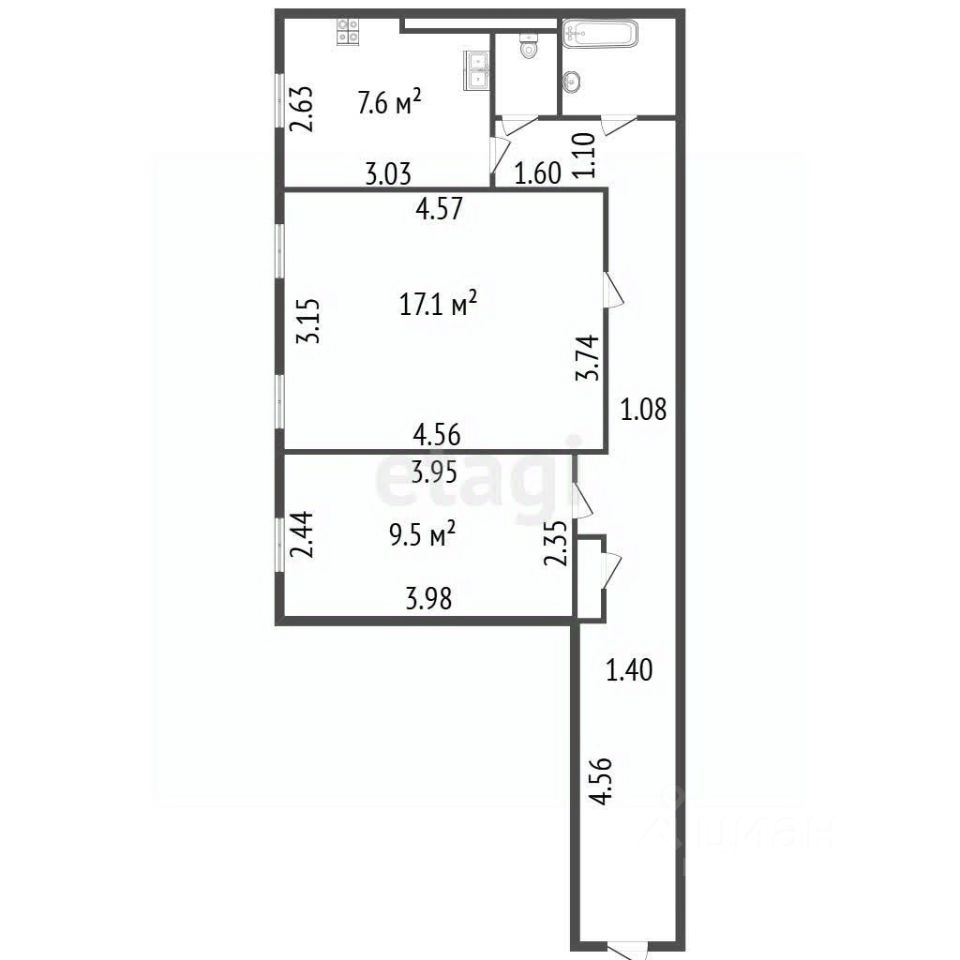 Продажа 2-комн квартиры на вторичном рынке 1-я Васильевского острова линия, 24