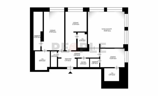 Продажа 4-комн квартиры на вторичном рынке Гранатный пер,  д. 6