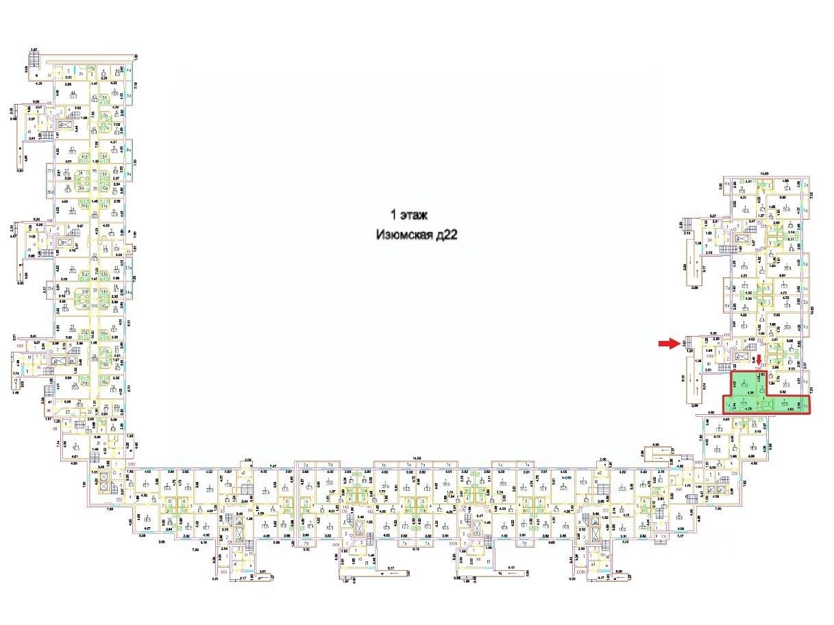 Продажа 2-комн квартиры на вторичном рынке Изюмская улица, 22