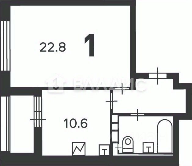 Продажа 1-комн квартиры на вторичном рынке Новочеремушкинская улица, 56/3