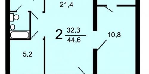 2-комн квартира Коломенский проезд,  д. 23,  к. 2
