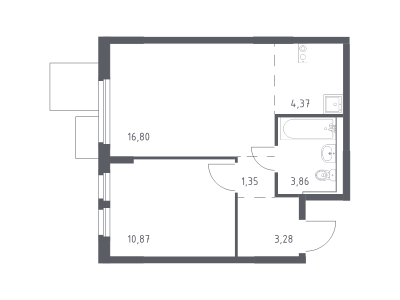 Продажа 1-комн квартиры в новостройке Мытищи г., 1-й Стрелковый пер.,  к. 5