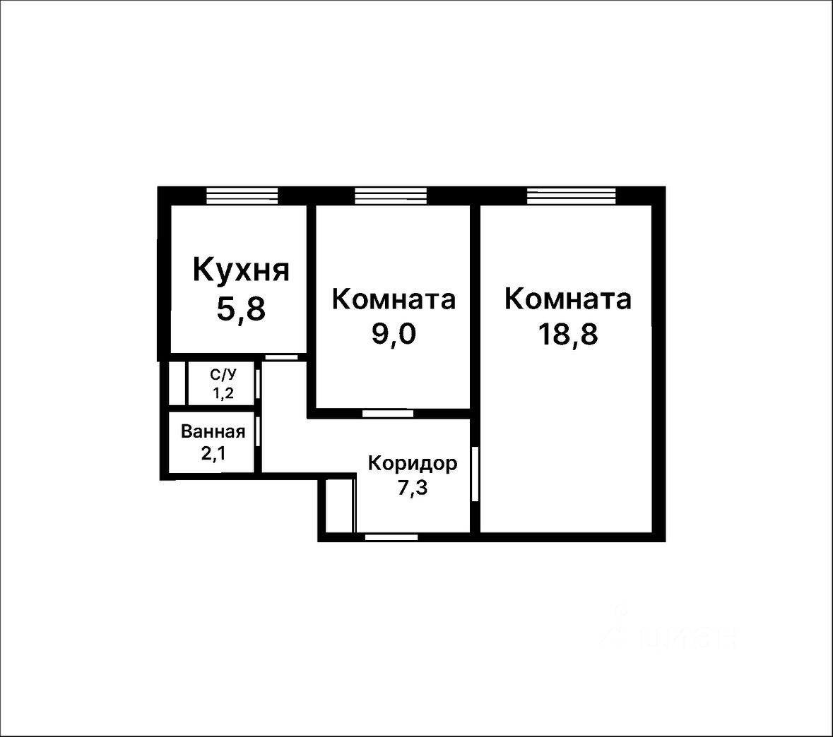 Продажа 2-комн квартиры на вторичном рынке пос. Развилка, 25