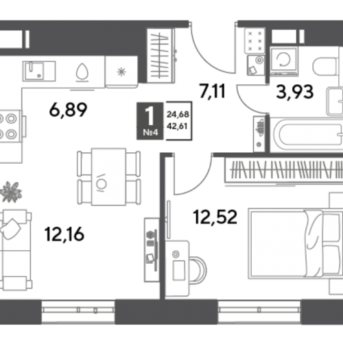 1-комн квартира Пушкино г., Зелёная Роща ул.,  к. 12