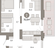 Продажа квартир в ЖК Москва г., Тагильская ул.,  к. 1