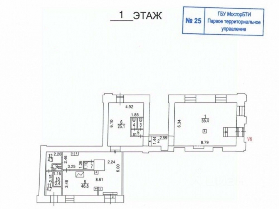 Продажа торгового помещения Тверская-Ямская 1-я ул,  д. 2 с1