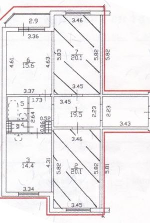 Продажа 3-комн квартиры на вторичном рынке Туристская улица, 13к1