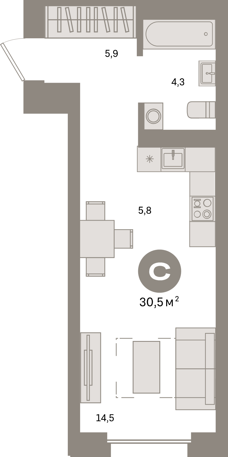 Продажа студии Москва г., Тагильская ул.,  к. 2