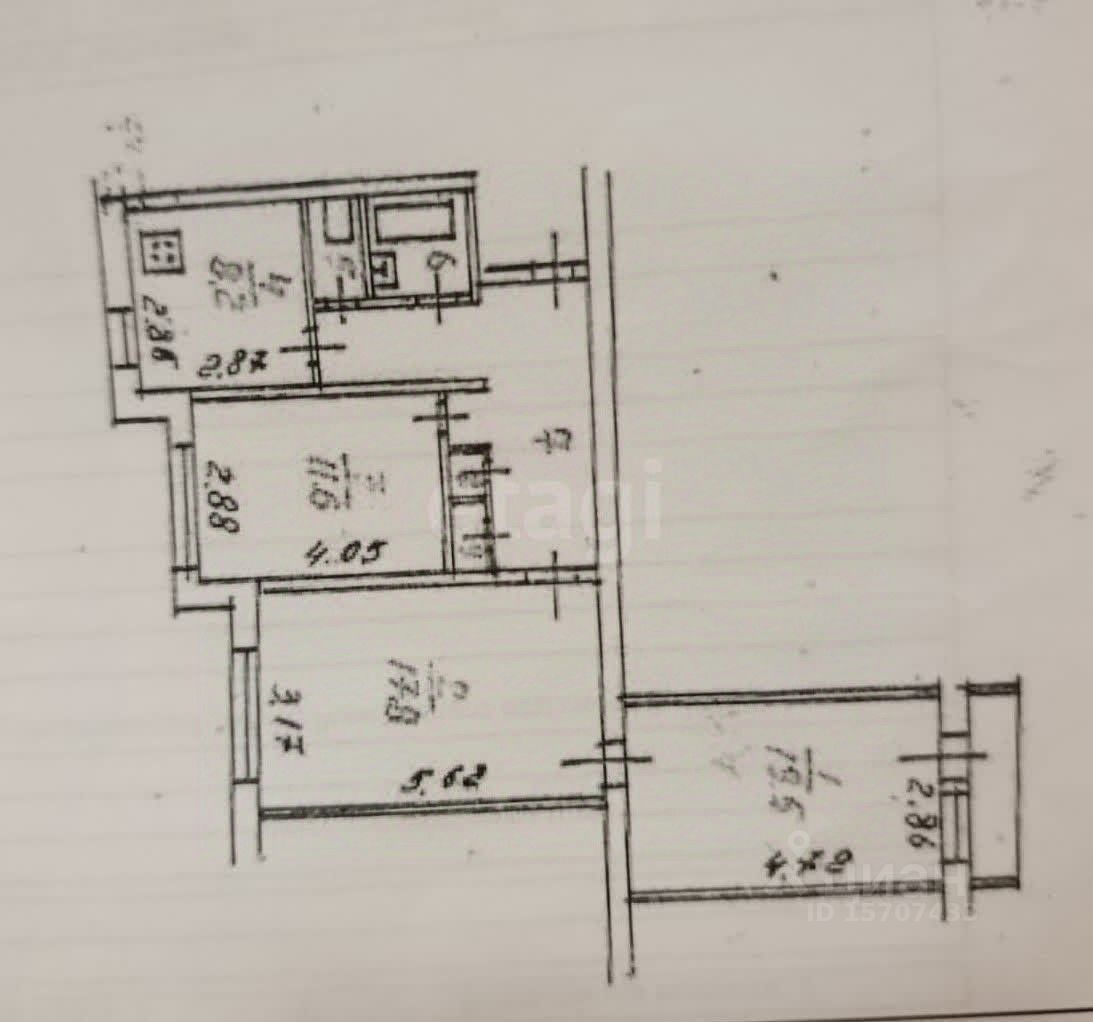 Продажа 3-комн квартиры на вторичном рынке пос. Романовка, 23