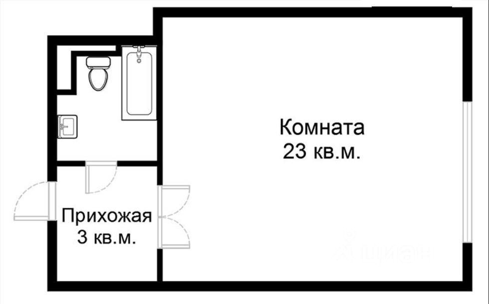 Продажа 1-комн квартиры на вторичном рынке Митинская улица,  д. 16