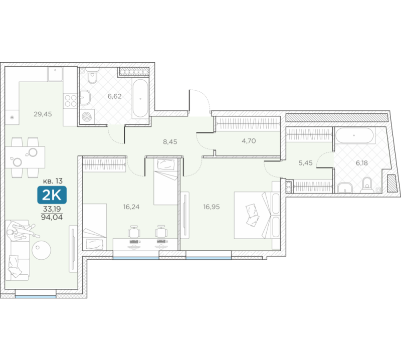 Продажа 2-комн квартиры в новостройке Санкт-Петербург г., Новгородская ул.,  к. 14А