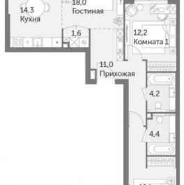 Продажа 3-комн квартиры на вторичном рынке улица Вильгельма Пика,  д. 1