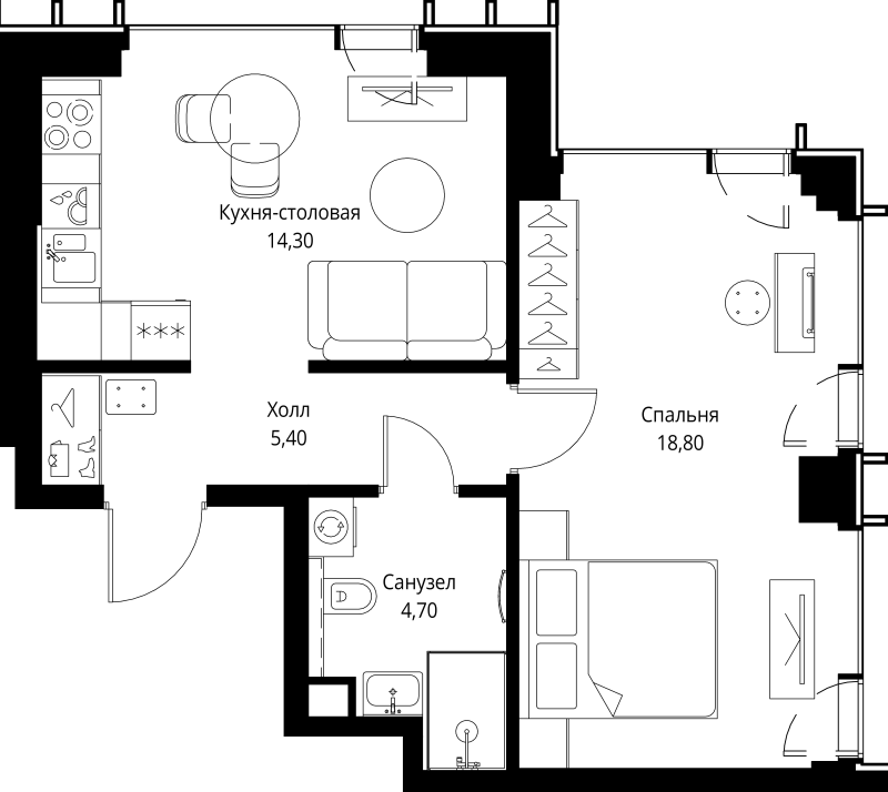 Продажа 1-комн квартиры в новостройке Москва г., Верейская ул.,  к. 1.6