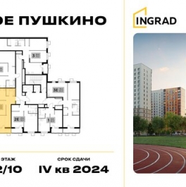 Продажа 2-комн квартиры на вторичном рынке Пушкино г, Новая Деревня мкр, Кирова ул,  д. 3 к1