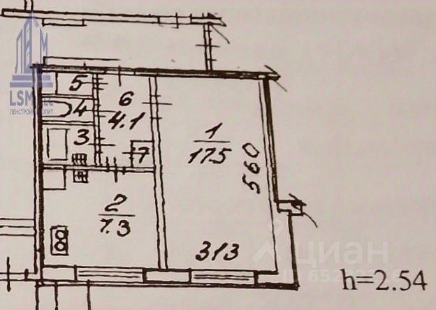 Продажа 1-комн квартиры на вторичном рынке улица Передовиков, 37