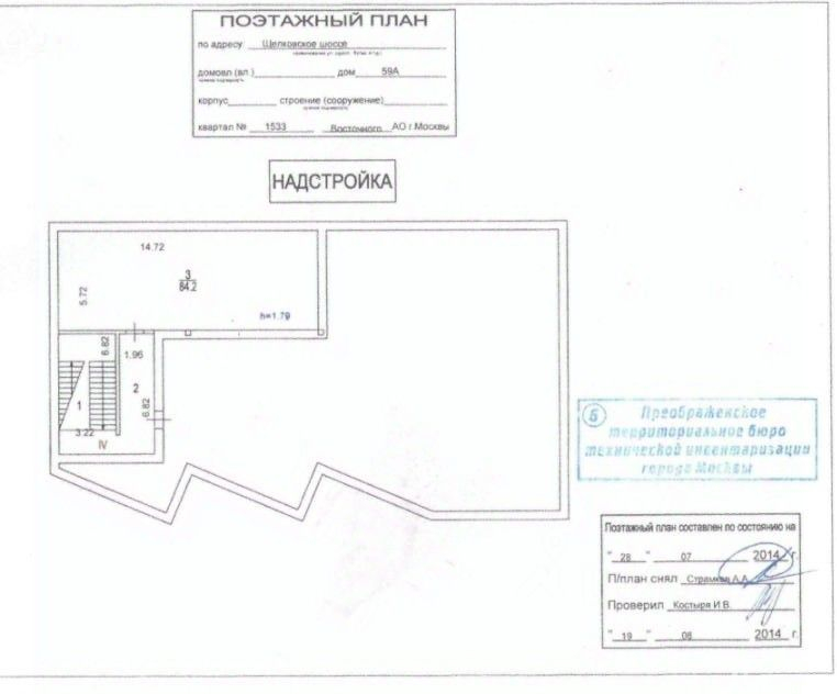 Продажа офиса Щелковское ш,  д. 59А