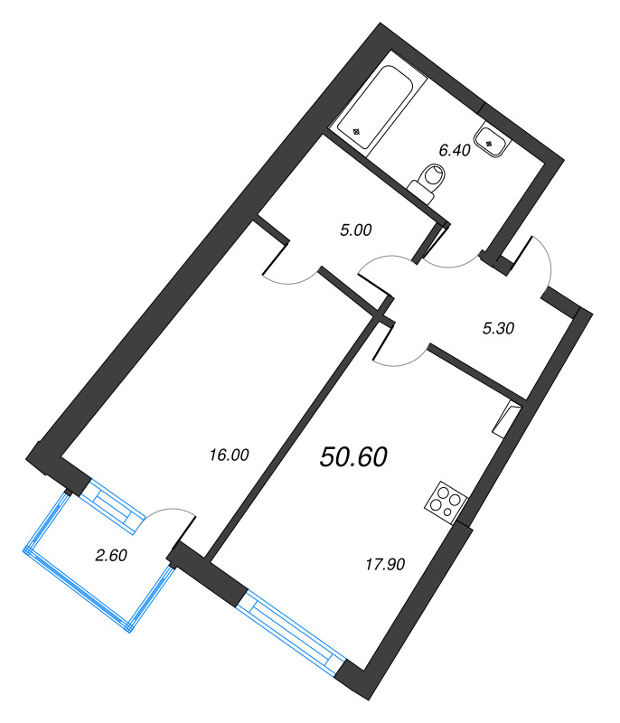 Продажа 1-комн квартиры в новостройке Зеленогорск г., Ленина пр-кт,  к. 1