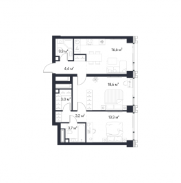 Продажа 2-комн квартиры в новостройке Москва г., Нагатинская ул.,  к. 2.1