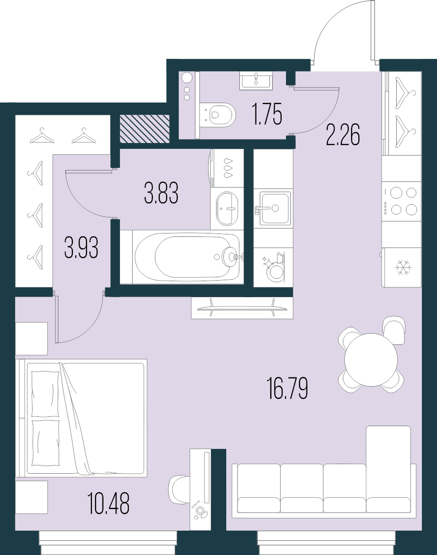 Продажа 1-комн квартиры в новостройке Санкт-Петербург г., Александра Грина б-р,  к. 4