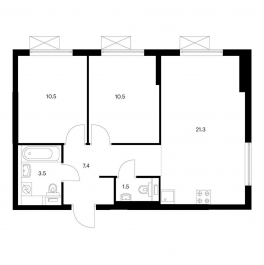 Продажа 2-комн квартиры в новостройке Котельники, мкр. Белая Дача, корп. 10