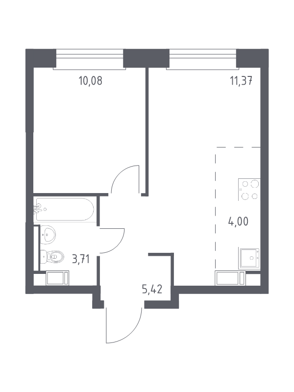 Продажа 1-комн квартиры в новостройке Cтолбово д., Проектируемый проезд № 7032,  к. 14-2