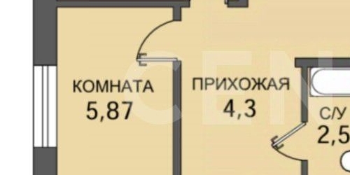 3-комн квартира улица Костюшко, 70