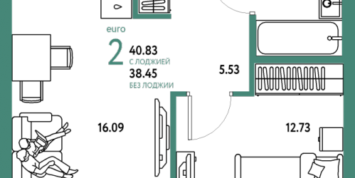 1-комн квартира Мытищи г., Комарова ул.,  к. Дом Перов