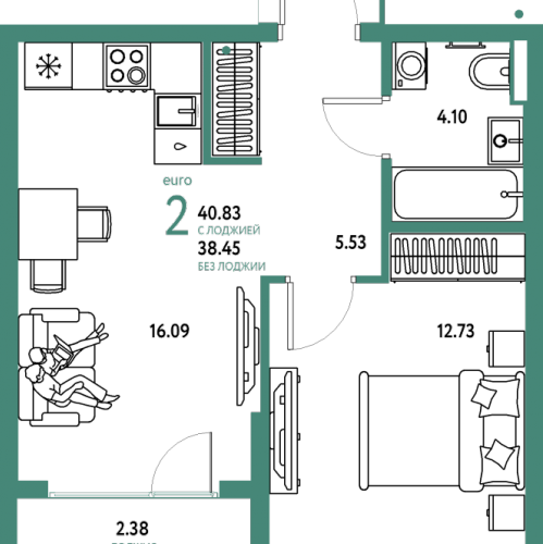 1-комн квартира Мытищи г., Комарова ул.,  к. Дом Перов