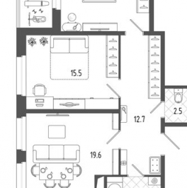 Продажа 2-комн квартиры на вторичном рынке Старообрядческая улица